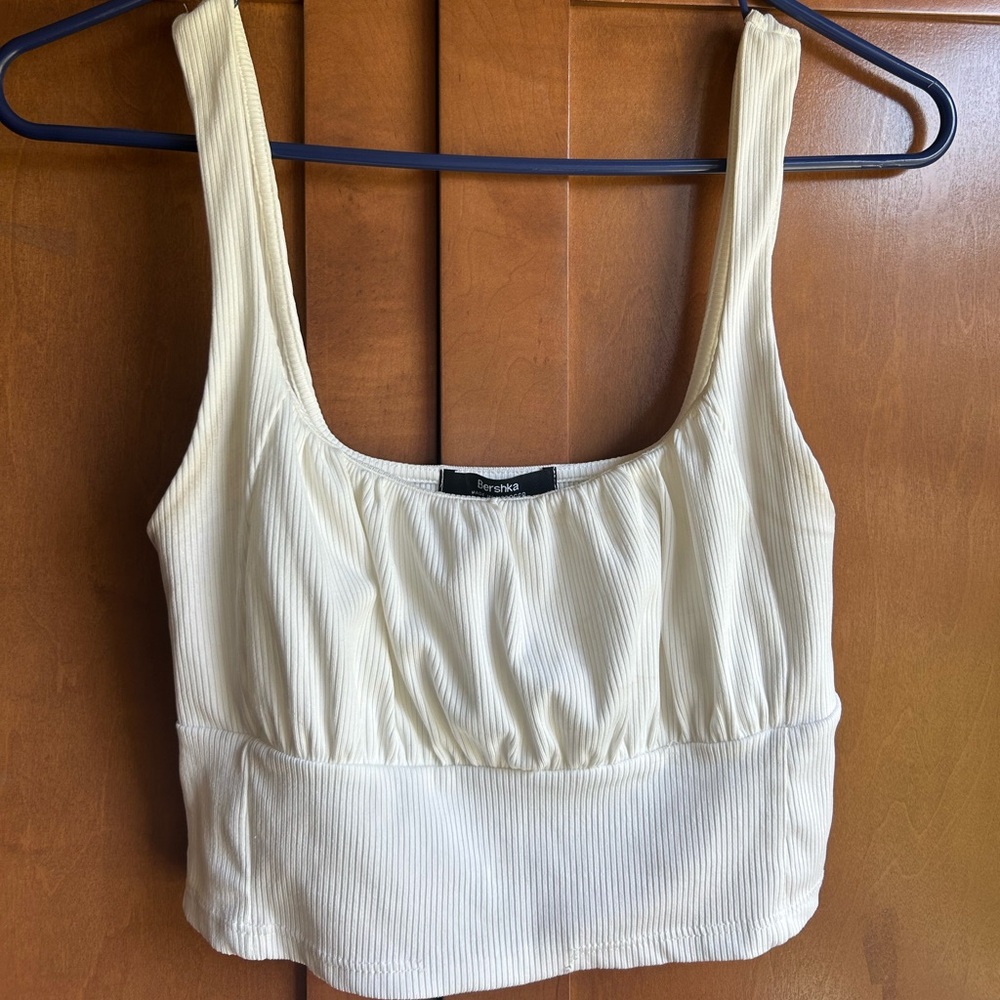 Asos White/ Cream Corset Tank